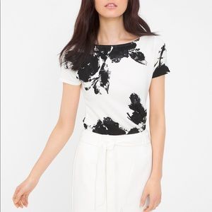 WHBM Floral Print Sweater Top